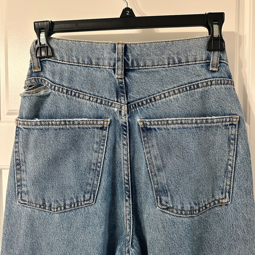 Zara 90s Full Length Wide Leg Distressed - Picture 3 of 6